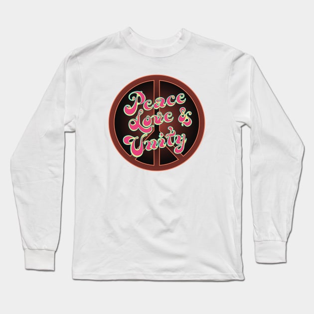 Peace Love & Unity Long Sleeve T-Shirt by Ari